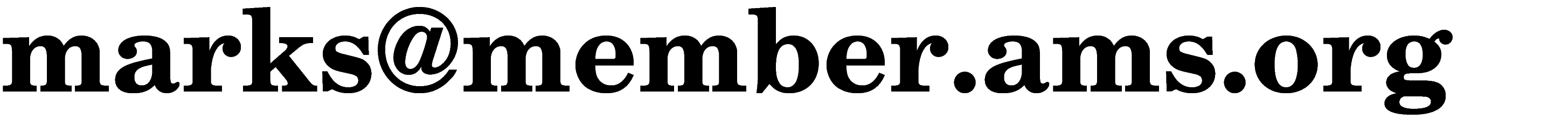 local-part consists of surname, domain name begins with
“member” followed by acronym for American Mathematical 
Society followed by top-level domain for organizations